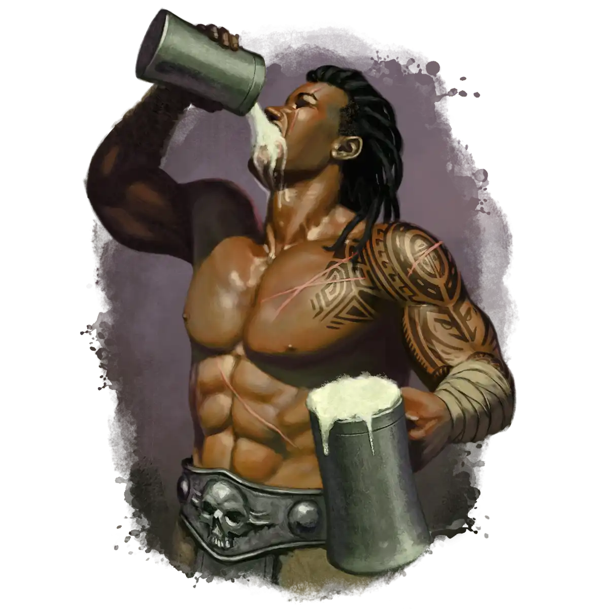 Barbarian Two-Fisted Drinking