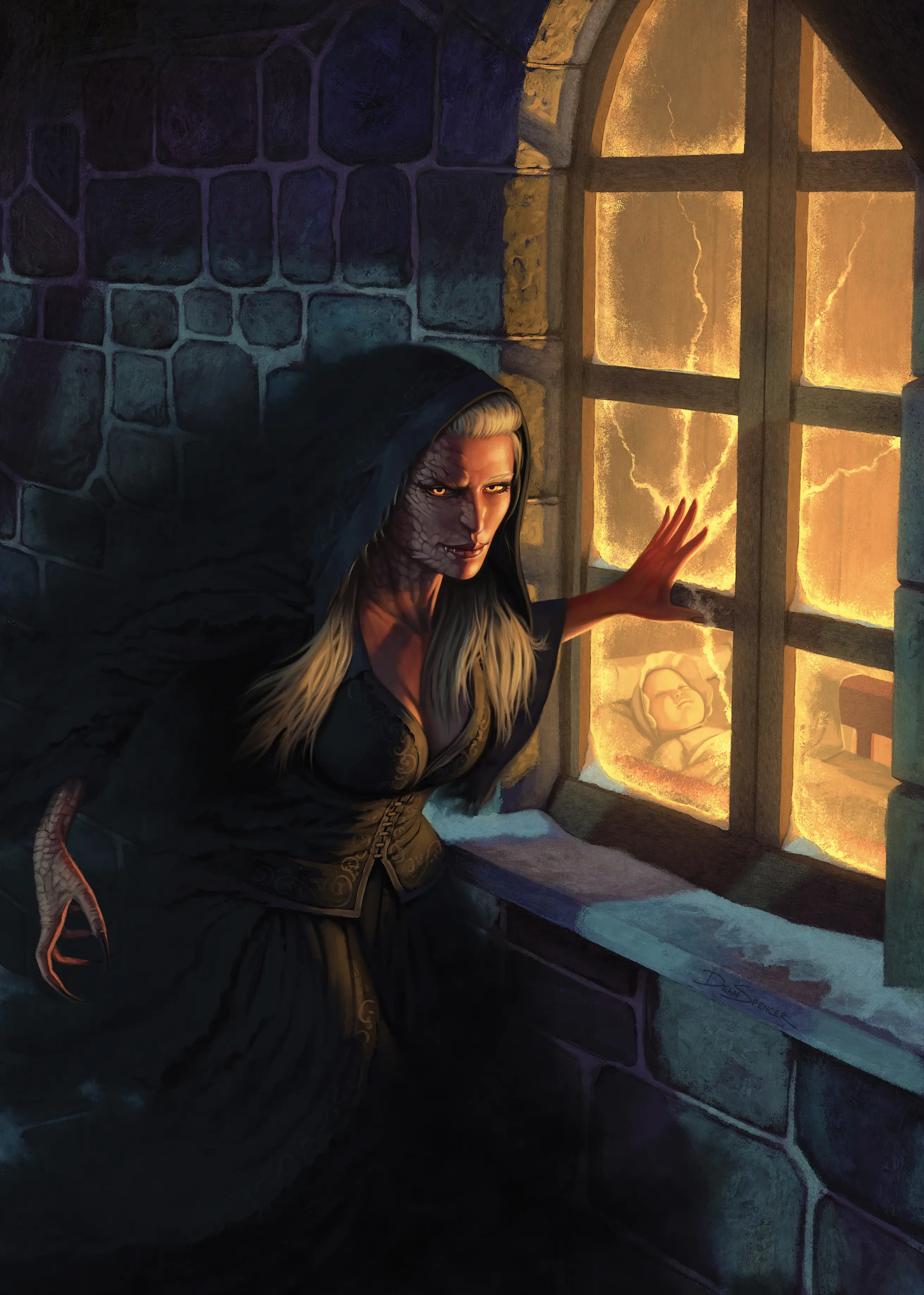Cold-Blooded Witch Curses a Home